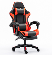 Chaise de jeu pivotante personnalisable en gros avec fonctions de refroidissement rotatives pliables, chaises de jeu économiques avec repose-pieds
