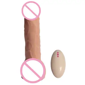 2022 nuovo vibratore Dildo femminile realistico TPE Super vibrante 10 frequenza wireless alimentato a batteria