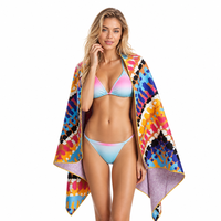 Wholesale Summer Personalized Sublimation Printed Quick Dry Oversized Microfiber Sand Free Custom Logo Beach Towels