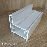 Profilé d'extrusion en plastique PVC UPVC série 70 certifié ISO pour fenêtres et portes
