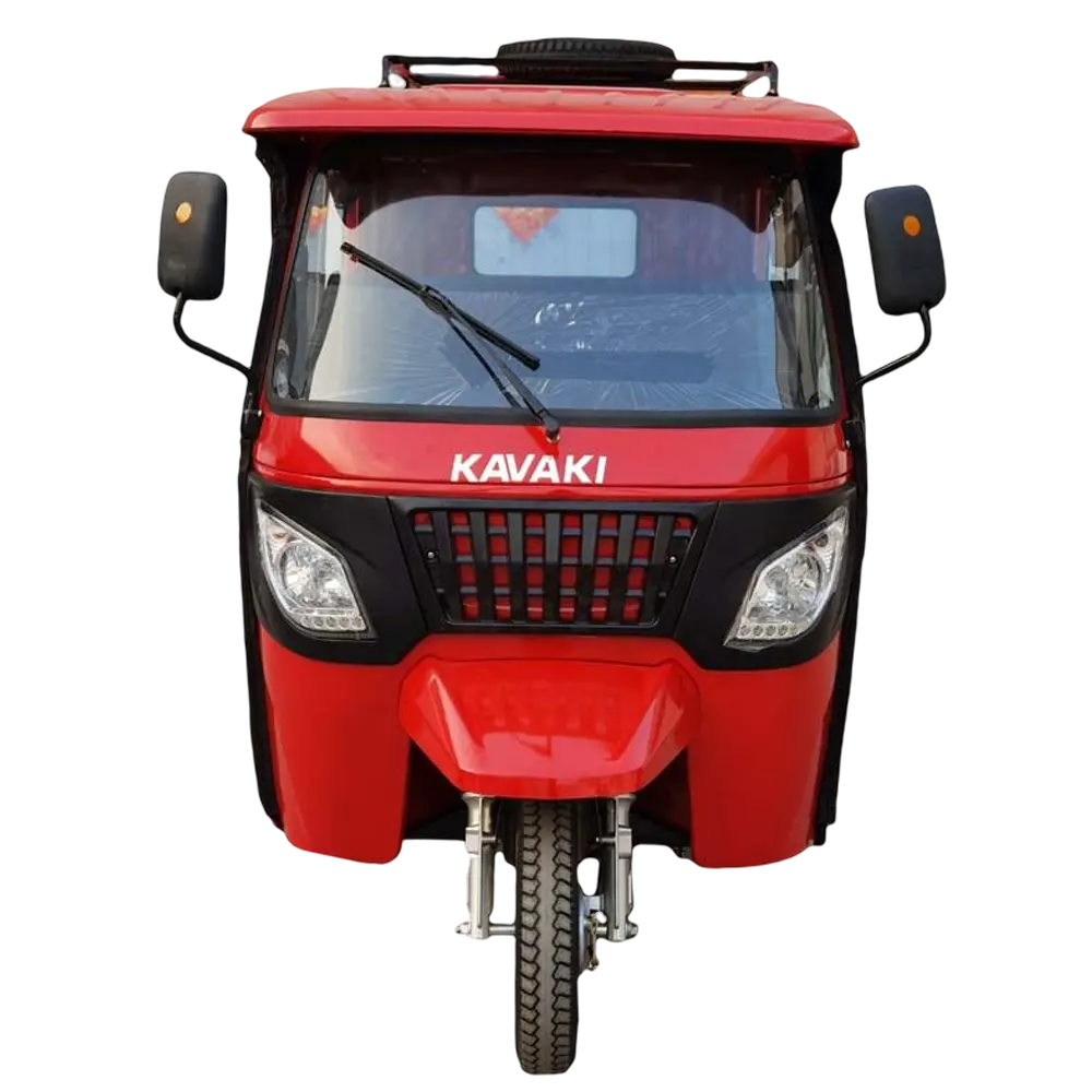 KAVAKI New passenger tricycle gasoline tuk tuk tyre adult tricycle gasoline for sale