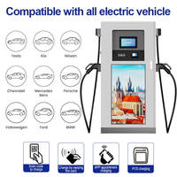 OLINK OEM ODM Certifié CE Chargeur EV Commercial de Niveau 3 600 kW DC CCS2 GBT OCPP Station de Recharge pour Voitures Électriques avec Écran LCD 32 Pouces