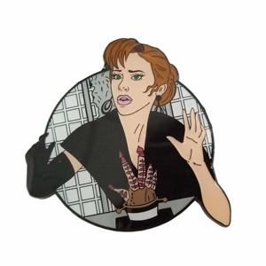 Anime peinture métal vintage grand dur logo personnalisé badge épinglette en émail fleur <span class=keywords><strong>coeur</strong></span> chine faisant la machine - Product Image 2