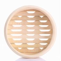 Cuiseur vapeur à manche métallique Logo personnalisé Grande cuisine Kit de cuisson en bois Cuiseur vapeur Chignon armoire à couscous Pot 2 Tier Maker 3In1