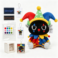 Jouets en peluche OEM, clown corpulent personnalisé pour Halloween, animal en peluche avec détails colorés pour enfants de tous âges, décoration