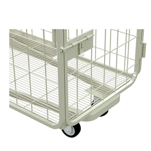Mobile Sorting <b>Trolley</b> for Euro Storage Crates 4 Tier Metal Picking Cart with Wheels for Warehouse and Supermarket - Product Image 5
