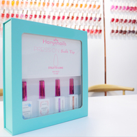 Système d'ongles en gel ABS de luxe, longue tenue, couvrance totale, style French, pré-conçus, durcissement en 60 secondes, couleur néon unie