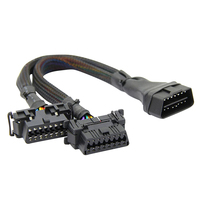 Cable Y de 16 pines (macho a hembra) para OBD2, divisor en Y OBD-II, lector de códigos de diagnóstico para OBD2