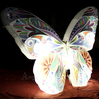 Ailes géantes gonflables de papillon de ballon pour la décoration de mariage