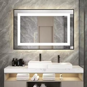 Su misura rettangolo a lunghezza intera LED illuminata specchio per il trucco da parete moderno specchio per la camera da letto soluzione di progettazione grafica - Product Image 3