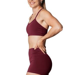 Sujetadores Deportivos de Talla Grande para Mujer, Sensación Desnuda, Logotipo Personalizado del Proveedor Mayorista, Transpirables, con Tirantes, Estilo Simple para Gimnasio - Product Image 3