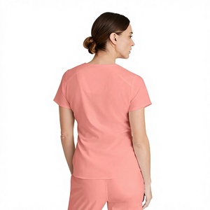 Conjunto de Uniforme Médico con Cuello en V para Mujer, Ropa de Trabajo Cómoda para Enfermería, Logotipo Personalizado - Product Image 3