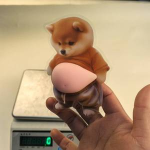 Pegatinas 3D de <span class=keywords><strong>Shiba</strong></span> <span class=keywords><strong>Inu</strong></span>, Diseño de Vientre Grande, Antiestrés, Anticolisión, para Coche, Venta Caliente Transfronteriza - Product Image 3