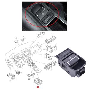 Volkswagen Tiguan Electronic Handbrake <b>Switch</b> 5N0927225XSK Auto Hold Parking Brake Module <b>12V</b> Black - Product Image 1