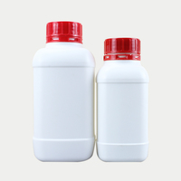 Vente directe d'usine HDPE 60-2000ml réactif chimique en plastique distribuant des bouteilles d'huile d'acétone d'ongle liquide carré à large bouche