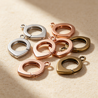 Kit de fabrication de bijoux avec fermoirs en acier inoxydable poli de haute qualité, avec sac