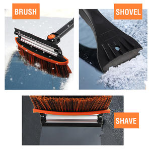 Brosse à neige professionnelle 3 en 1 avec manche extensible, grattoir à glace et raclette pour un entretien complet des vitres de véhicule - Product Image 6