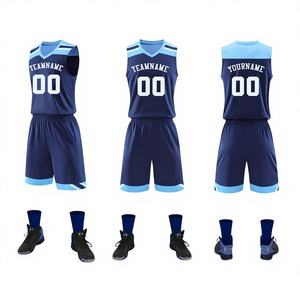 Camisetas de Baloncesto Personalizables Unisex para Adultos - 100% Poliéster, Impresión por Transferencia de Calor, Transpirables, de Secado Rápido, Anti-UV, Antibacterianas - Product Image 1