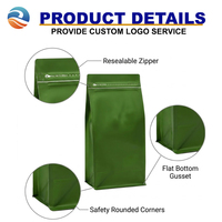 Sachet alimentaire pour animaux de compagnie à fond plat avec fermeture éclair, imprimé sur mesure, écologique, à huit soudures latérales, pour fournitures pour animaux