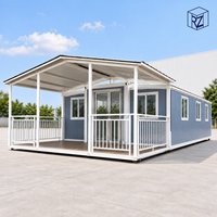 Maison conteneur moderne extensible 20ft 30ft 40ft, maison préfabriquée modulaire en acier pour habitation résidentielle Ray-Zen
