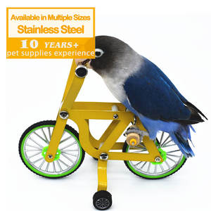 Eco-vriendelijk vogelspeelgoed Papegaaipuzzel Fiets speelgoed voor kleine/middelgrote vogels Intelligentietraining Verbeter de gezondheid - Product Image 1