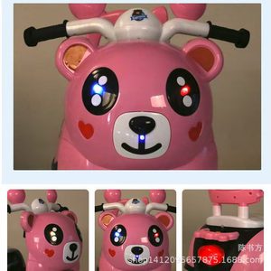 Pink Electric Motorcycle For Children 2-6 Years Rechargeable Three Wheel Toy Car For Boys And Girls - Product Image 5