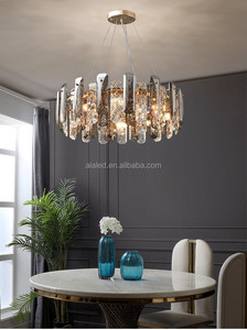 Lámpara Colgante de Cristal para Sala de Estar, Iluminación Sencilla para <span class=keywords><strong>Dormitorio</strong></span>, Lámpara Colgante para Habitación de Celebridades, Lámpara de Araña para Hotel o Villa - Product Image 6