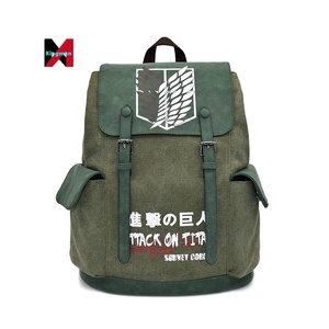 กระเป๋าเป้สะพายหลังลายการ์ตูนอนิเมะโจมตีจากไททันกระเป๋านักเรียนกระเป๋าเป้สะพายหลังสำหรับเดินทางใส่แล็ปท็อป - Product Image 1