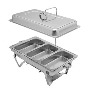 Stainless Steel Buffet <b>Warmer</b> with Detachable Multi-Purpose Fish Grilling Tray for Hotels and Restaurants - Product Image 1