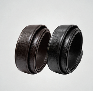 Sangle de ceinture en cuir de vache véritable d'origine coréenne, 33mm x 120cm, remplacement pour boucle à cliquet automatique, sans boucle - Product Image 1