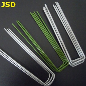<span class=keywords><strong>Grapas</strong></span> de jardín de punta plana/Clavos de césped en forma de U/Clavos de grapa de pasadores de césped, Grapa de tierra de hierro de pasador de césped <span class=keywords><strong>artificial</strong></span> - Product Image 5