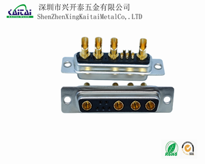 9w4 dây hàn thông tin liên lạc D-Sub kết nối mạ vàng nữ hỗn hợp cao hiện tại 5 + 4 lõi vàng pin cao hiện tại Hàn - Product Image 4