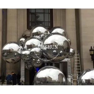 Boule miroir gonflable faite à la main, boule d'publicité pour la décoration et les fêtes de noël