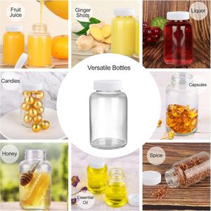2oz Empty Round Pet Shot Plastic Bottles for Fresh Juice with Plastic <b>Tamper</b> Evident Lid 60ml Plastic Shot Bottles for Juice - Product Image 3