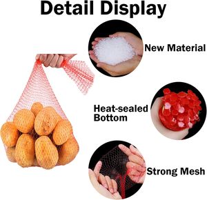 Bolsas de malla reutilizables para productos frescos, bolsas de malla para cocinar mariscos como cangrejos, almejas, mariscos de concha y cangrejos de río, bolsas de red ecológicas - Product Image 2