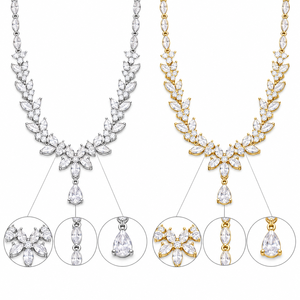 Collana con Pendente a Marquise per Donne, Design Elegante da Principessa, Accessorio per Abiti da Sera e Feste - Product Image 3