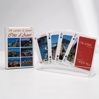 Cartes de jeu de poker personnalisées de haute qualité imprimées en CMJN sur papier brillant, cartes publicitaires