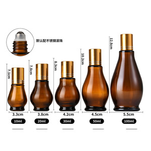 10/20/30/50/100 ml lege transparante amberkleurige glazen fles met druppelaar/rollerdop, <span class=keywords><strong>1</strong></span> <span class=keywords><strong>oz</strong></span> glazen fles met pompsprayer, bedrukt - Product Image 5