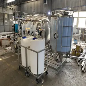 Sistema de limpieza de la máquina de limpieza de 500L cip-tanque, unidad cip-semiautomática para maquinaria de bebidas
