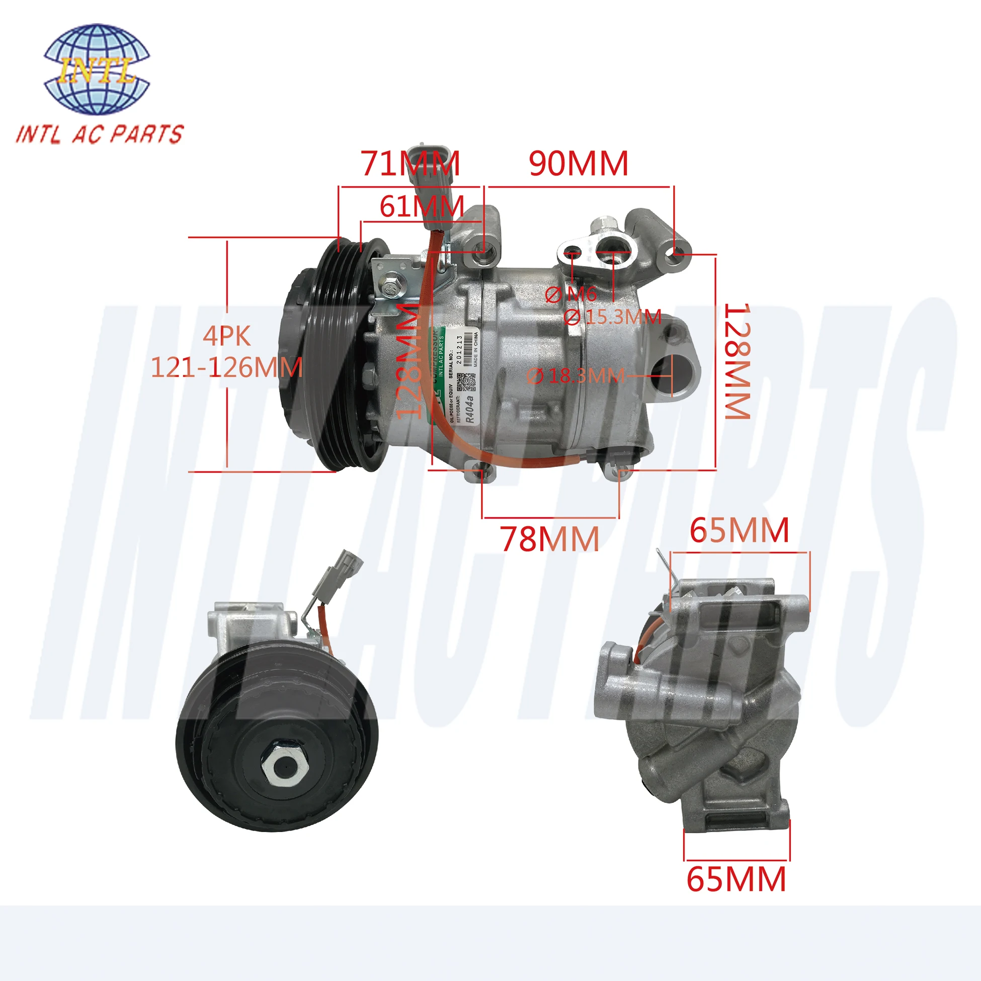 New AC Compressor for Toyota Corolla 1.2t 2019-88310-02c00