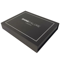 Emballage en papier personnalisé de haute qualité pour mariage boîte-cadeau magnétique de luxe couvercle carré de ruban bronzant mat étanche haut de gamme