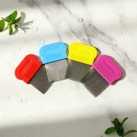 Peigne anti-poux Terminator sans nitres, portable, résistant à la chaleur, avec dents en acier et manche en PP, pour usage domestique