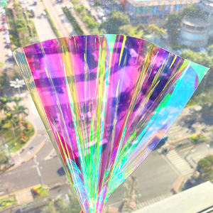 Vendita diretta in fabbrica <span class=keywords><strong>Film</strong></span> Fantasy in PVC scatola decorazione Laser trasparente colorato PVC pellicola per imballaggio morbida - Product Image 2