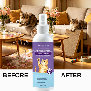Fabricant OEM/ODM – Nouveau Spray Dissuasif pour Chats aux Extraits Végétaux Naturels – Anti-Rayures – Pour Empêcher les Chats de Gratter - Product Image 2
