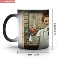 Mug souvenir de mariage 11oz noir givré, livraison directe, tasse sensible à la chaleur