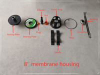 Vente en gros Boîtier de membrane d'osmose inverse en fibre de verre 4040 Récipient à membrane RO FRP 300-1200PSI Récipient haute pression FRP RO