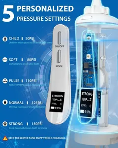 2024新しいトレンドの歯のケアポータブルウォーターフロス歯科用口腔洗浄器ウォータージェットフロス家庭用および旅行用