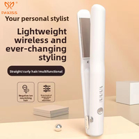 Lisseur de cheveux portable sans fil PAKISS |   Lisseur en céramique à chauffage rapide, multi-températures, pour salon, hôtel, usage domestique