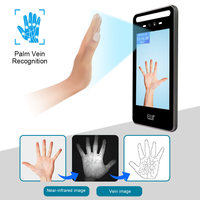 Cámara Biométrica de Visión Nocturna de 8 Pulgadas con Reconocimiento Facial y de Venas de la Palma, WiFi, Red en la Nube, Pantalla Táctil HD a Color y Sirena Integrada