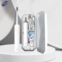 Brosse à dents électrique pour adultes avec logo personnalisé, affichage LED, poils souples, pour voyage et usage domestique – Vente en gros